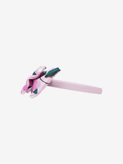 Mama Luma Girls Flowers Headband In White