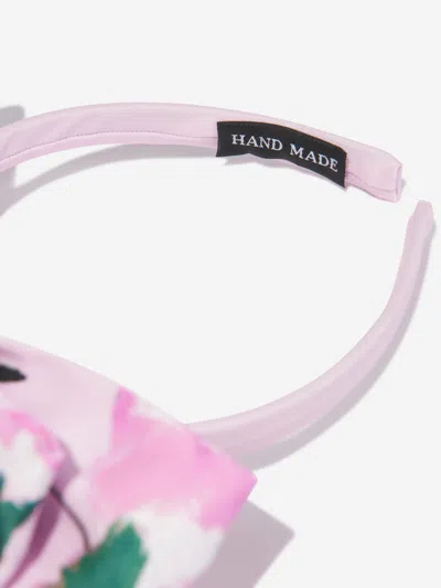 Mama Luma Girls Flowers Headband In White