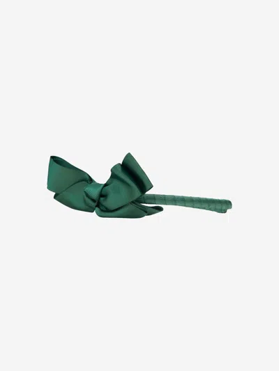 Mama Luma Girls Bow Headband In Green