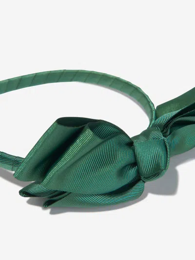 Mama Luma Girls Bow Headband In Green