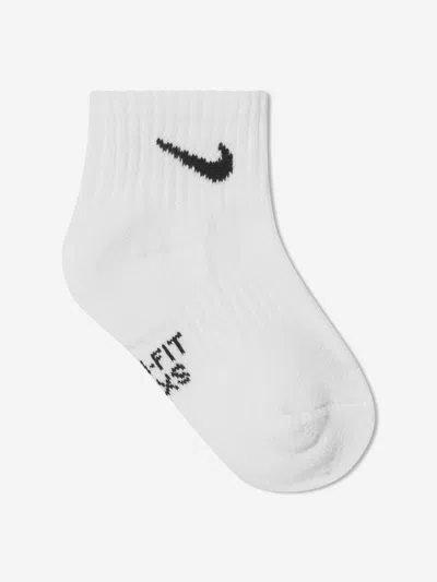 Nike Boys Performance Socks Set In White