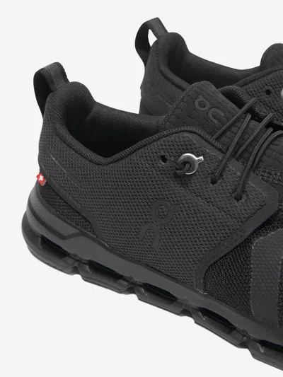 On Running Kids Cloud Sky Trainers In Black