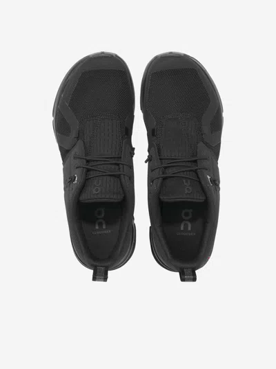 On Running Kids Cloud Sky Trainers In Black