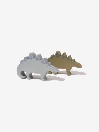 Konges Slojd Baby Boys Wooden Stackable Dino Blocks In White