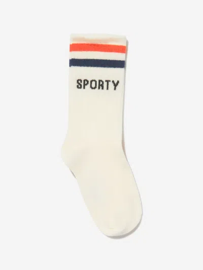 Mini Rodini Kids Sporty Socks In White
