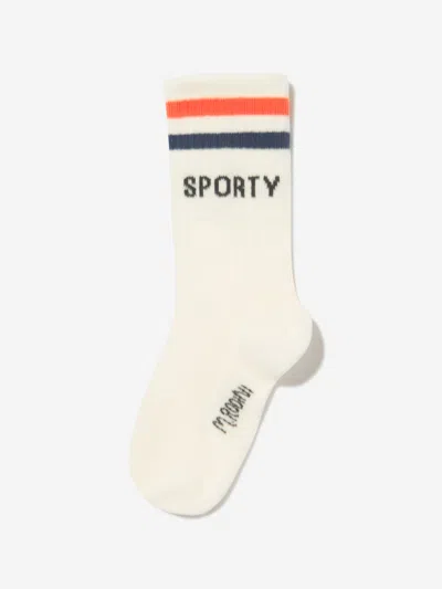 Mini Rodini Kids Sporty Socks In White