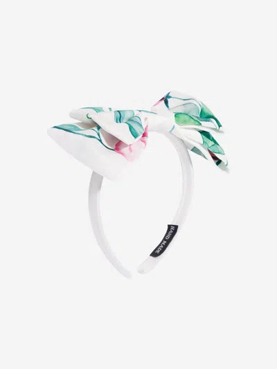 Mama Luma Girls Abstract Leaf Headband In Green