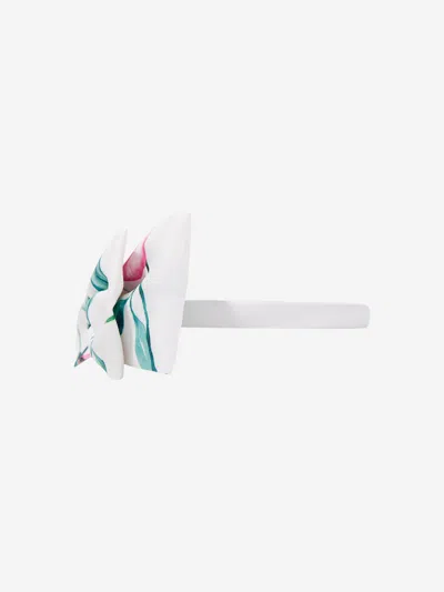 Mama Luma Girls Abstract Leaf Headband In Green