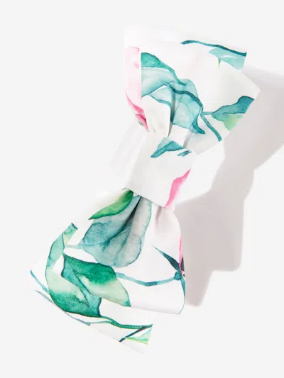 Mama Luma Girls Abstract Leaf Headband In Green