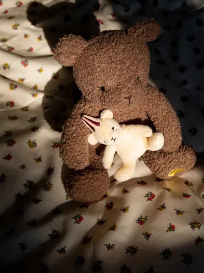 Konges Slojd Baby Activity Music Teddy Bear In Brown