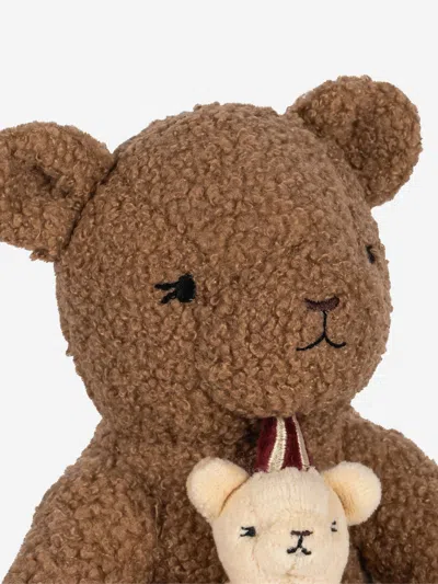 Konges Slojd Baby Activity Music Teddy Bear In Brown