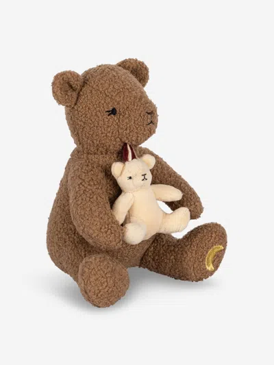 Konges Slojd Baby Activity Music Teddy Bear In Brown