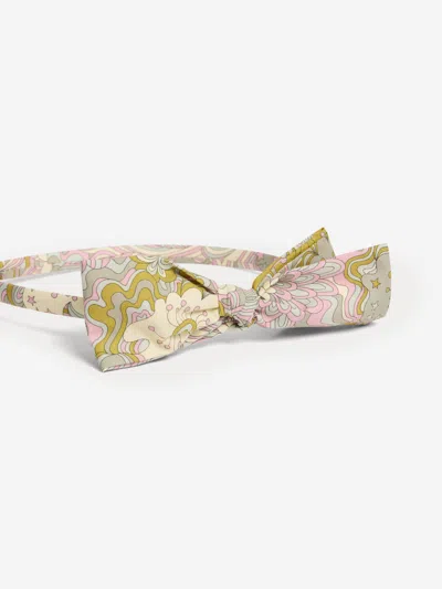 Bonpoint Girls Bow Party Headband In Multicoloured