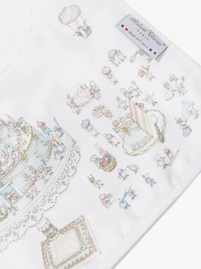 Atelier Choux Baby Satin Le Gateau Bib In Multicoloured