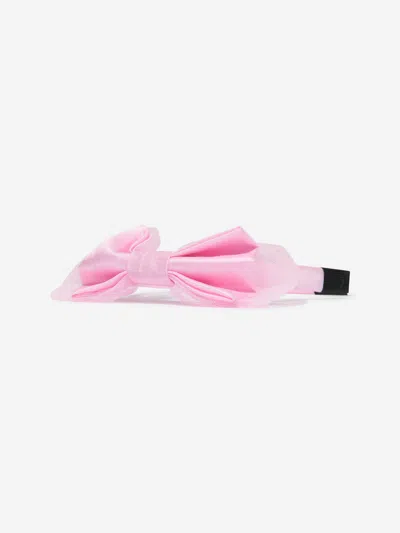 Rachel Riley Girls Tulle Bow Headband In White