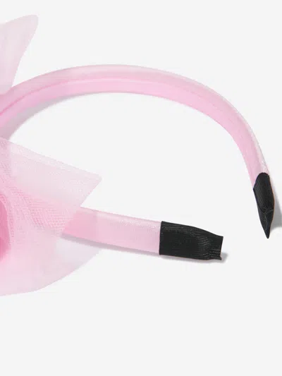 Rachel Riley Girls Tulle Bow Headband In White