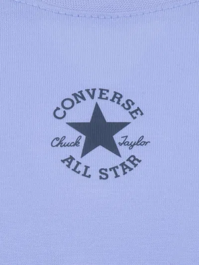 Converse Girls Chuck Patch Boxy T-shirt In Blue