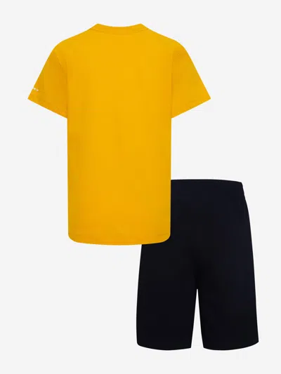 Converse Boys Squiggle T-shirt And Shorts Set In Black