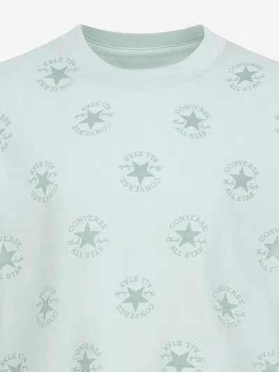 Converse Boys Aop T-shirt And Short Set In Green