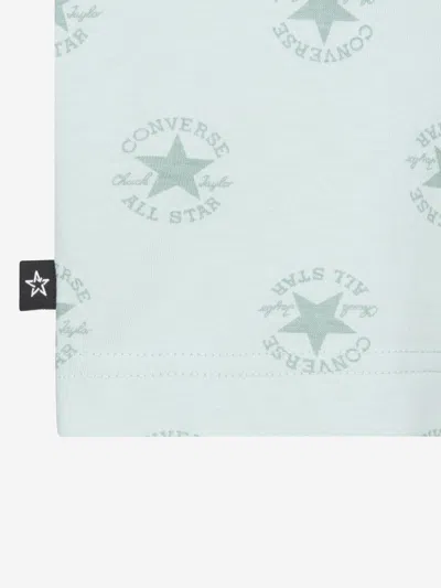 Converse Boys Aop T-shirt And Short Set In Green