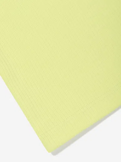 Converse Girls Polo Rib Tank Top In Yellow