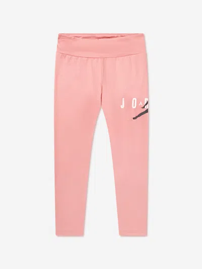 Jordan Girls Jumpman Sustainable Leggings In Red