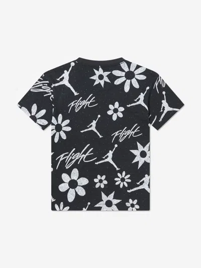 Jordan Girls Essentials Aop T-shirt In Black