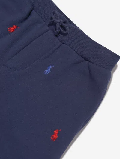Polo Ralph Lauren Ralph Lauren Boys Multi Logo Joggers In Blue