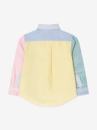 Polo Ralph Lauren Colour-block Cotton Shirt In Multicoloured