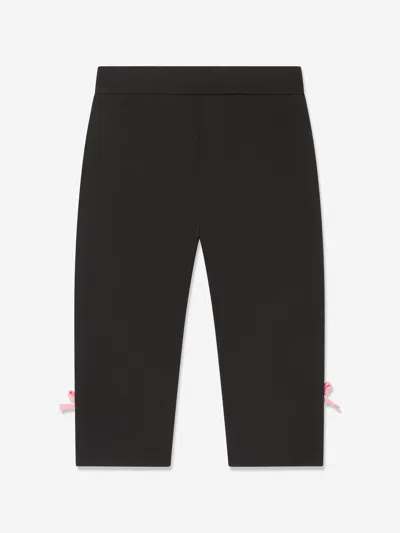 Msgm Girls Technical Pants In Black