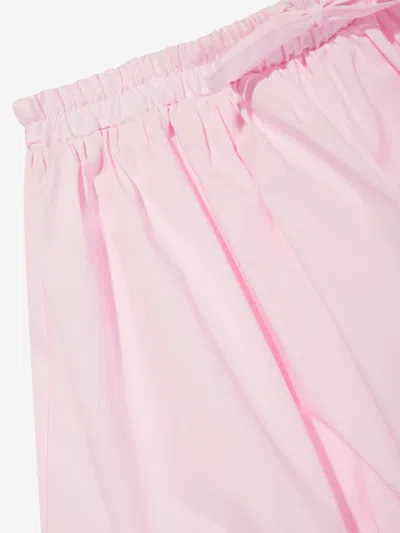 Msgm Ruffle-detail Ruched Skirt In Pink