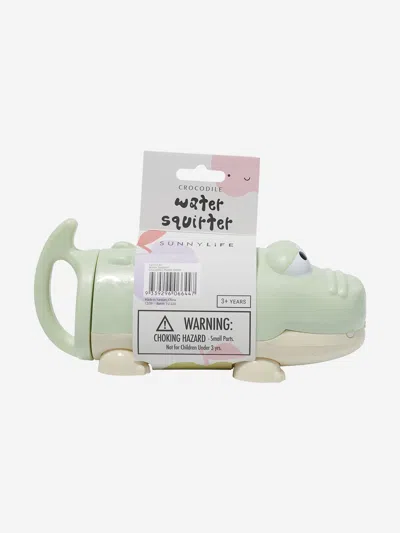 Sunnylife Kids Crocodile Water Squirters Crocodile In Green