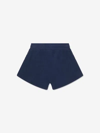 Michael Kors Logo-lettering Cotton Shorts In Blue