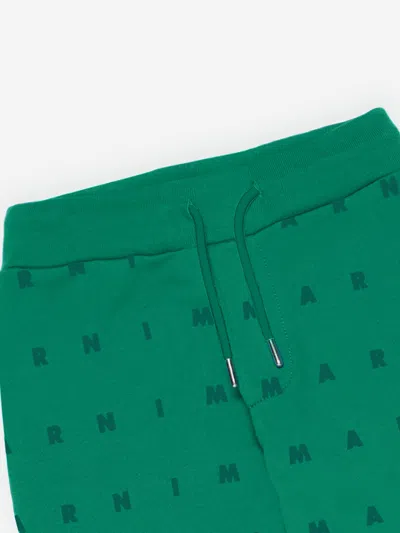 Marni Logo-print Track Pants In Green