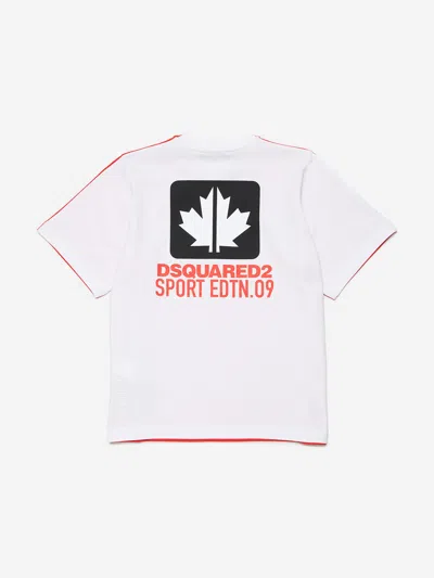 Dsquared2 Kids Logo T-shirt In Red