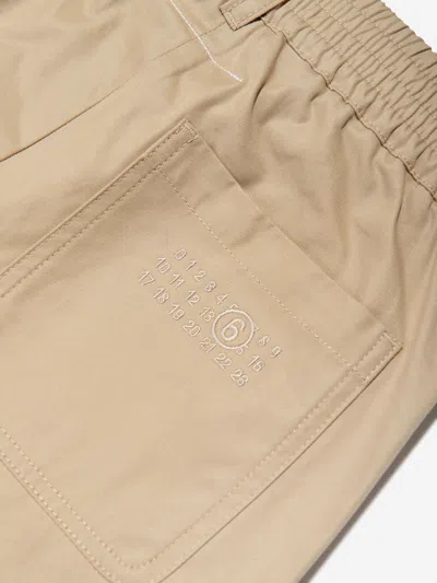Mm6 Maison Margiela Kids Culotte Trousers In Beige