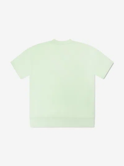 Mm6 Maison Margiela Girls Logo Sweater Dress In Green