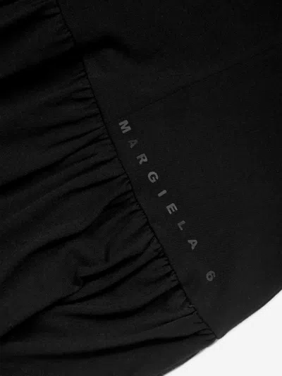 Mm6 Maison Margiela Girls Sleeveless Jersey Dress In Black