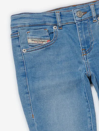 Diesel Girls Flared Jeans In Blue