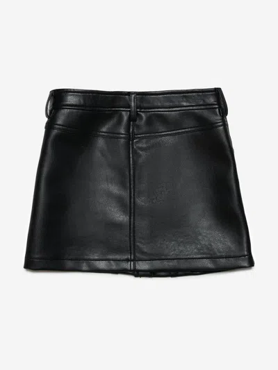 Diesel Gambra Logo-plaque Skirt In Black