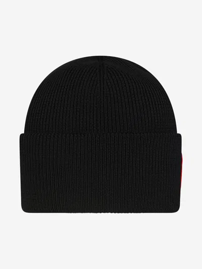Canada Goose Ribbed Knit Toque With Folded Cuff In Black