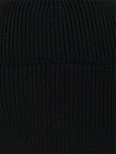 Canada Goose Ribbed Knit Toque With Folded Cuff In Black