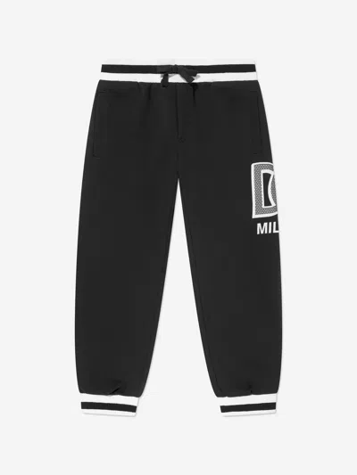 Dolce & Gabbana Boys Milano Joggers In Black