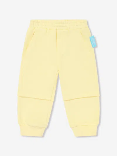 Emporio Armani X The Smurfs Organic Cotton Track Pants In Yellow