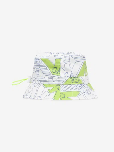 Emporio Armani Logo-print Bucket Hat In Multicoloured