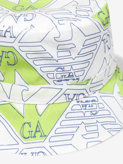 Emporio Armani Logo-print Bucket Hat In Multicoloured