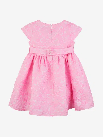 Rachel Riley Girls Daisy Damask Party Dress In White