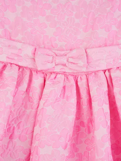Rachel Riley Girls Daisy Damask Party Dress In White