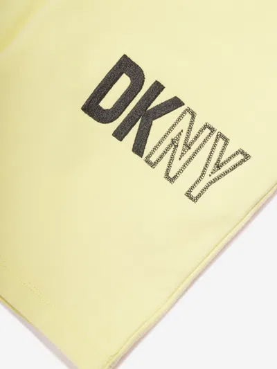 Dkny Kids Logo Bermuda Shorts In Yellow