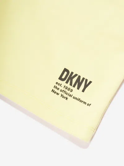 Dkny Kids Logo Bermuda Shorts In Yellow